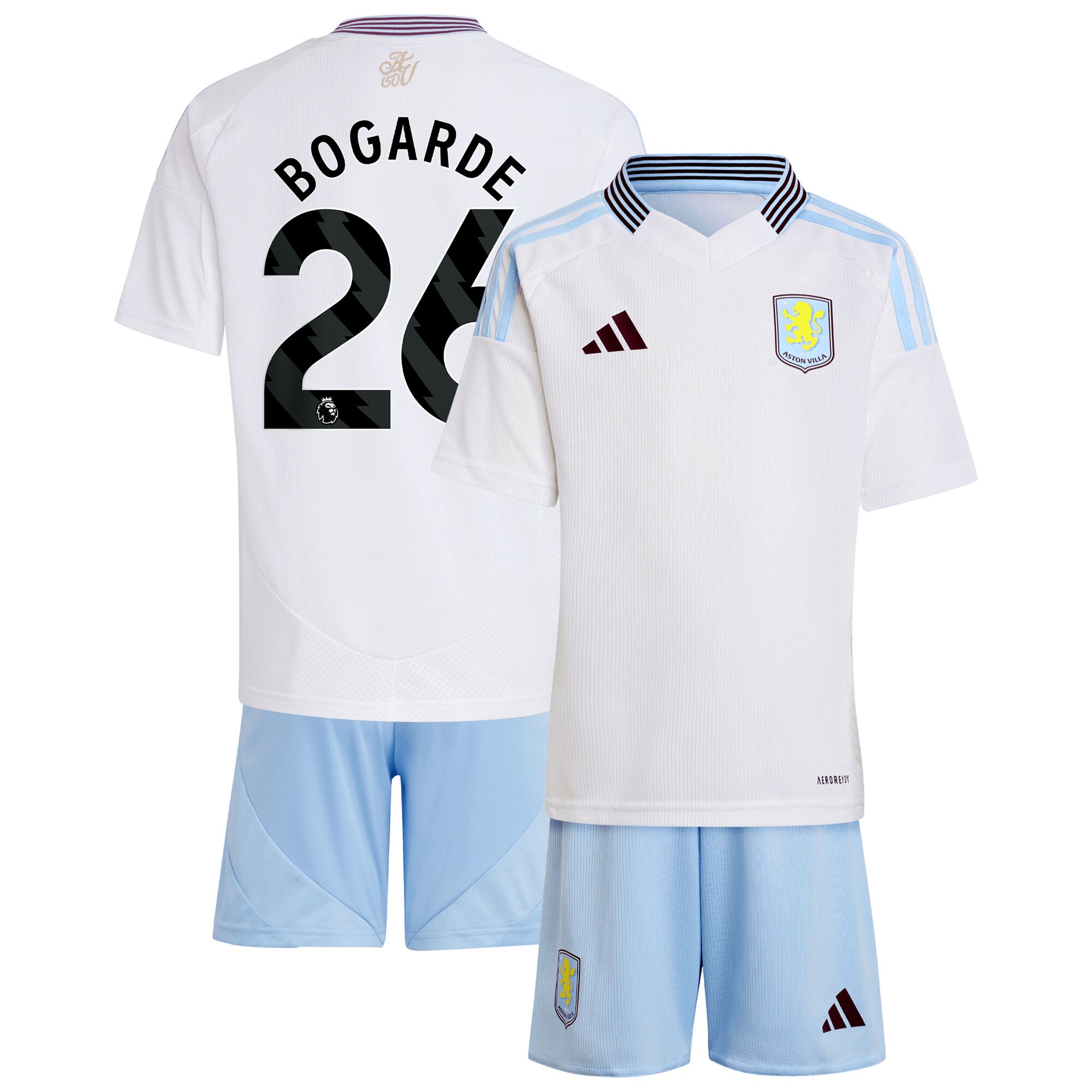 aston villa adidas away mini kit 2024-25 with bogarde 26 printing Collection - Aston Villa Fan Shop Official Gear