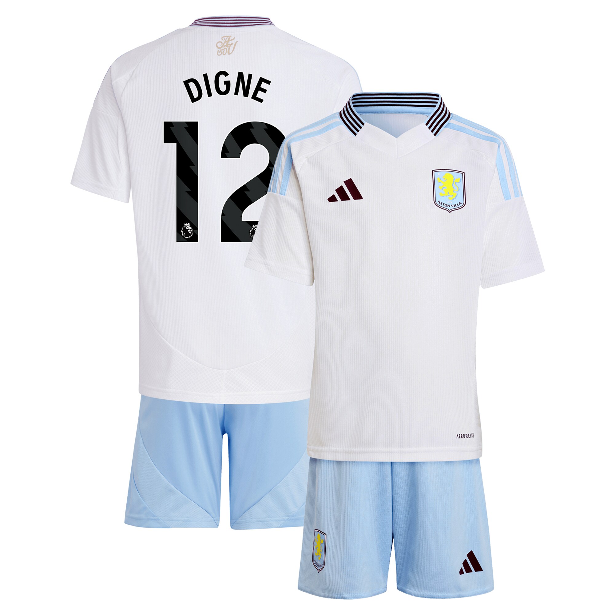 aston villa adidas away mini kit 2024-25 with digne 12 printing Collection - Aston Villa Fan Shop Official Gear