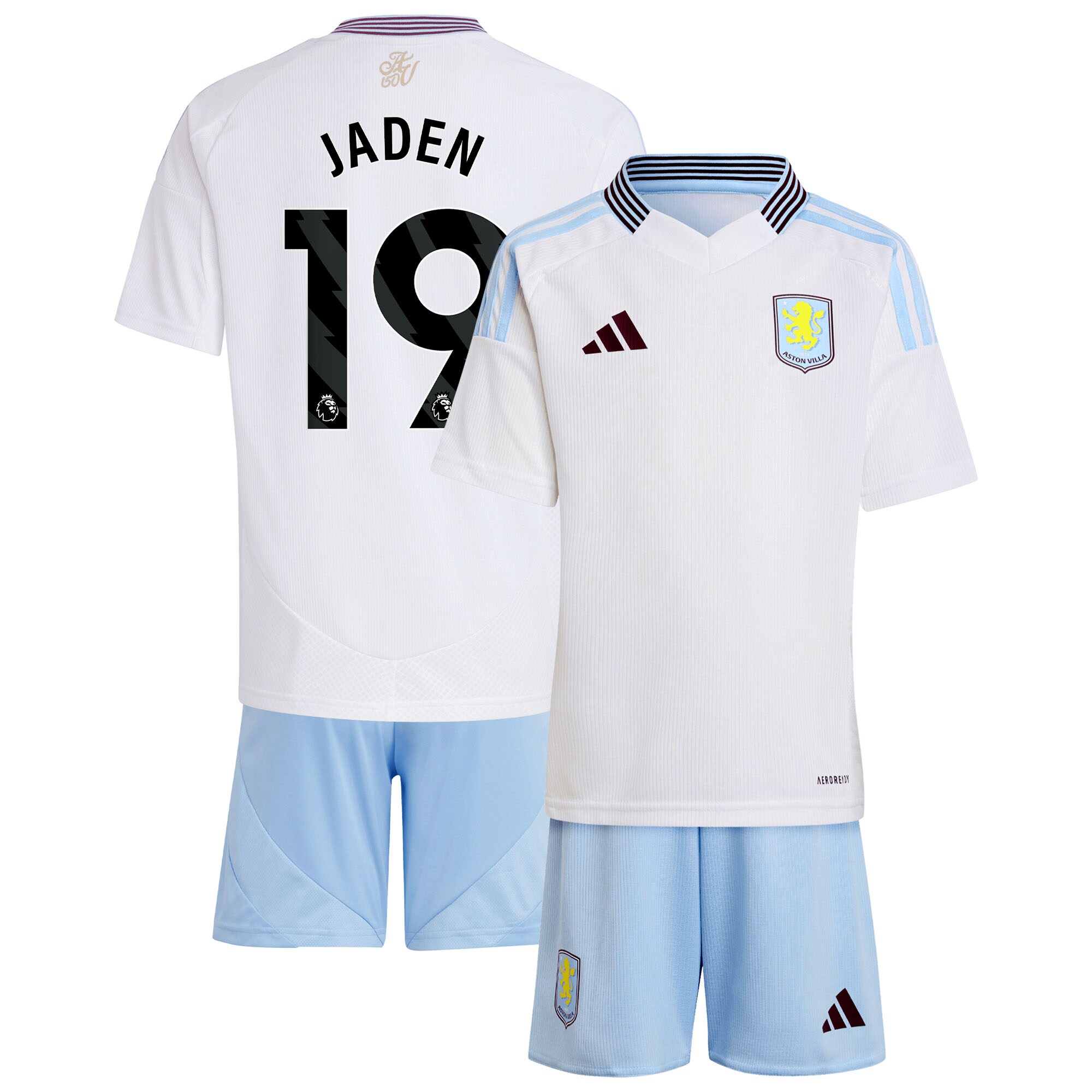 aston villa adidas away mini kit 2024-25 with jaden 19 printing Collection - Aston Villa Fan Shop Official Gear