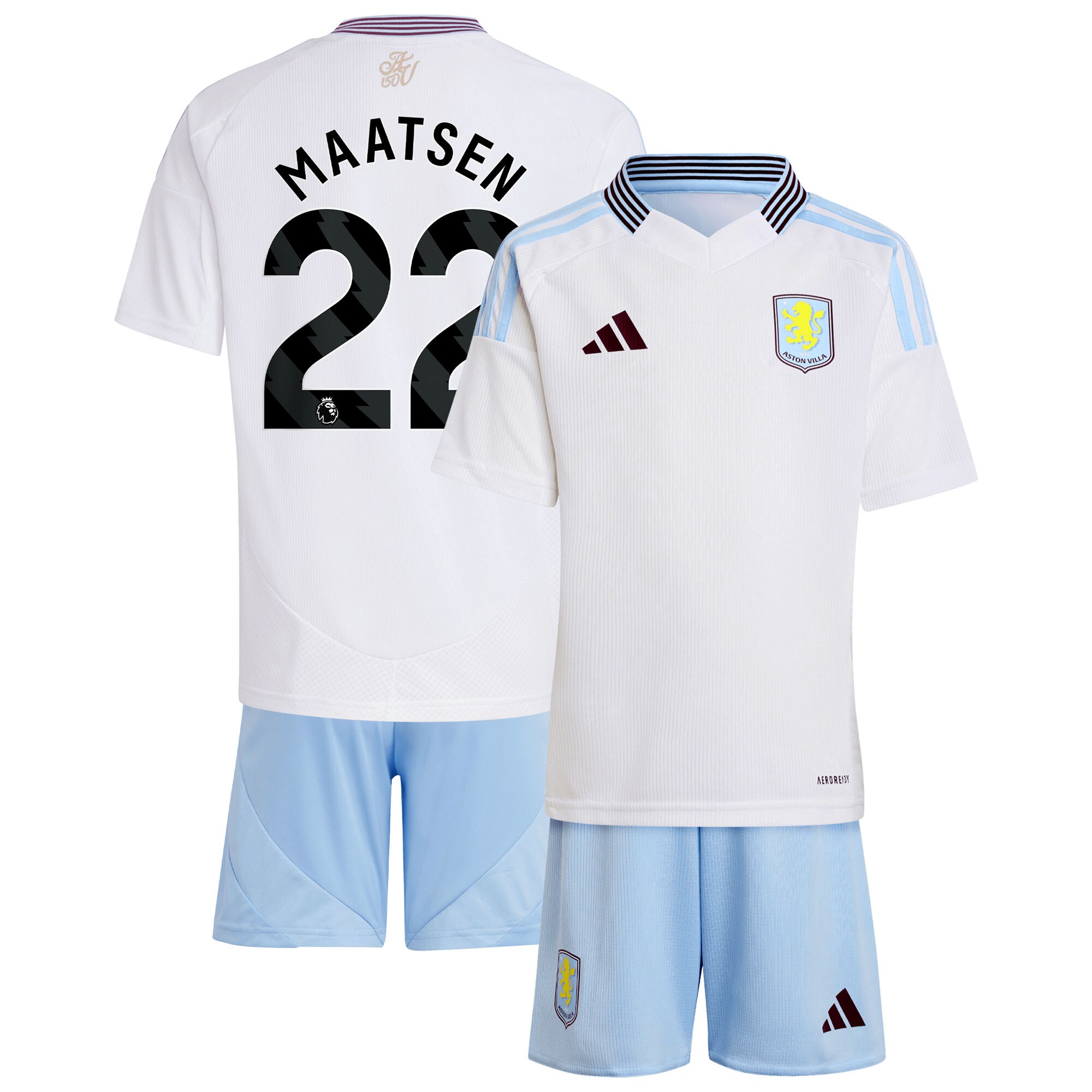 aston villa adidas away mini kit 2024-25 with maatsen 22 printing Collection - Aston Villa Fan Shop Official Gear
