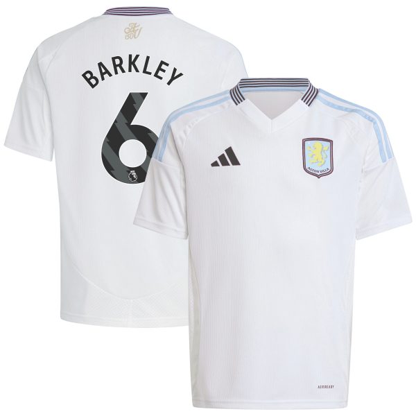 aston villa adidas away shirt 2024-25 – kids with barkley 6 printing Collection - Aston Villa Fan Shop Official Gear