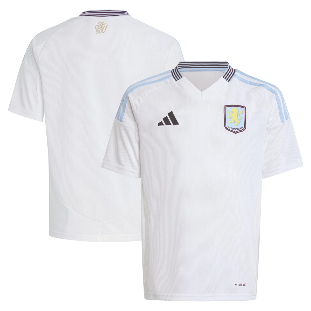 aston villa adidas away shirt 2024-25 – kids with custom printing Collection - Aston Villa Fan Shop Official Gear