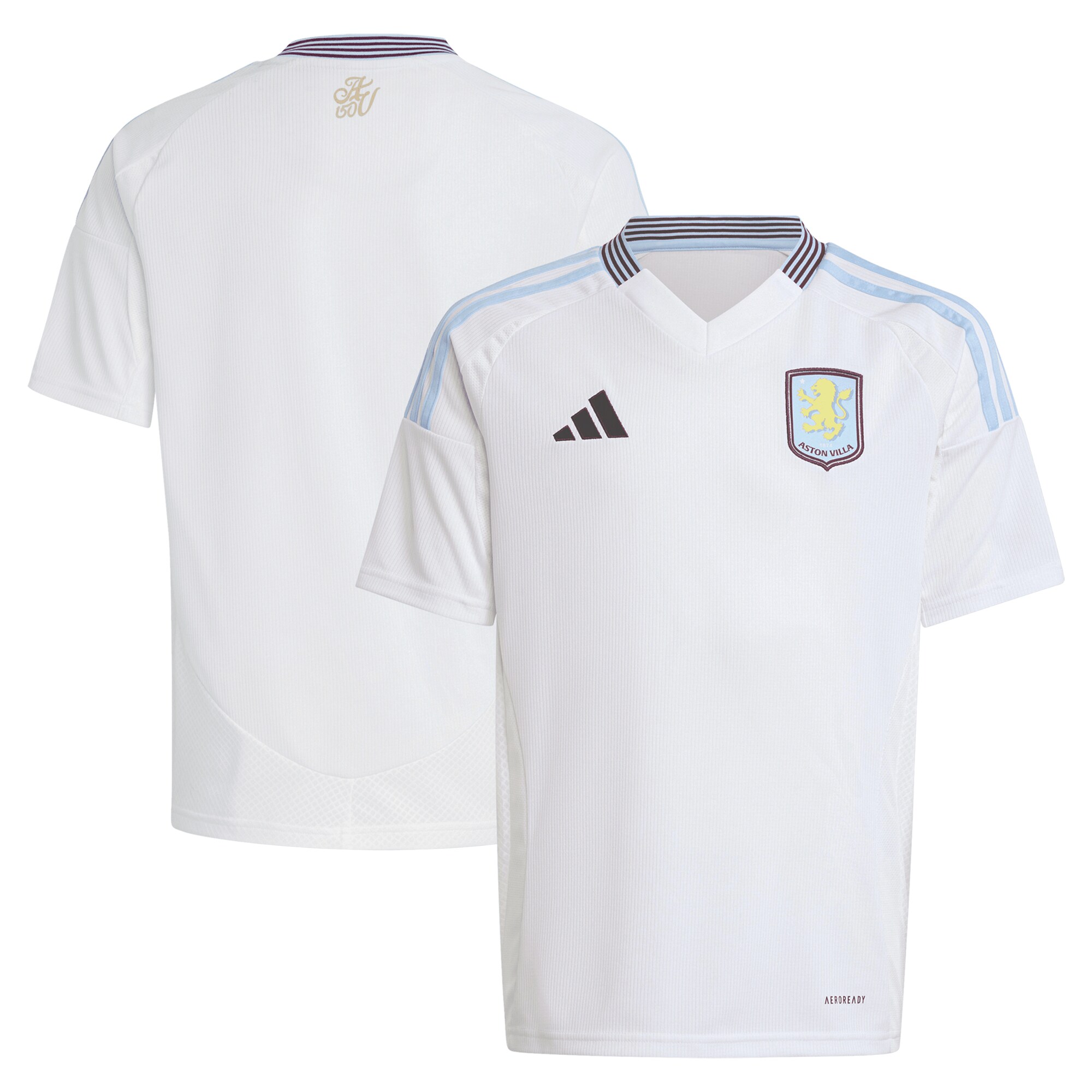 aston villa adidas away shirt 2024-25 – kids with custom printing Collection - Aston Villa Fan Shop Official Gear