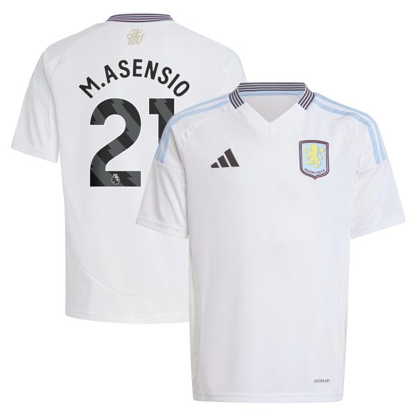 aston villa adidas away shirt 2024-25 – kids with m.asensio 21 printing Collection - Aston Villa Fan Shop Official Gear