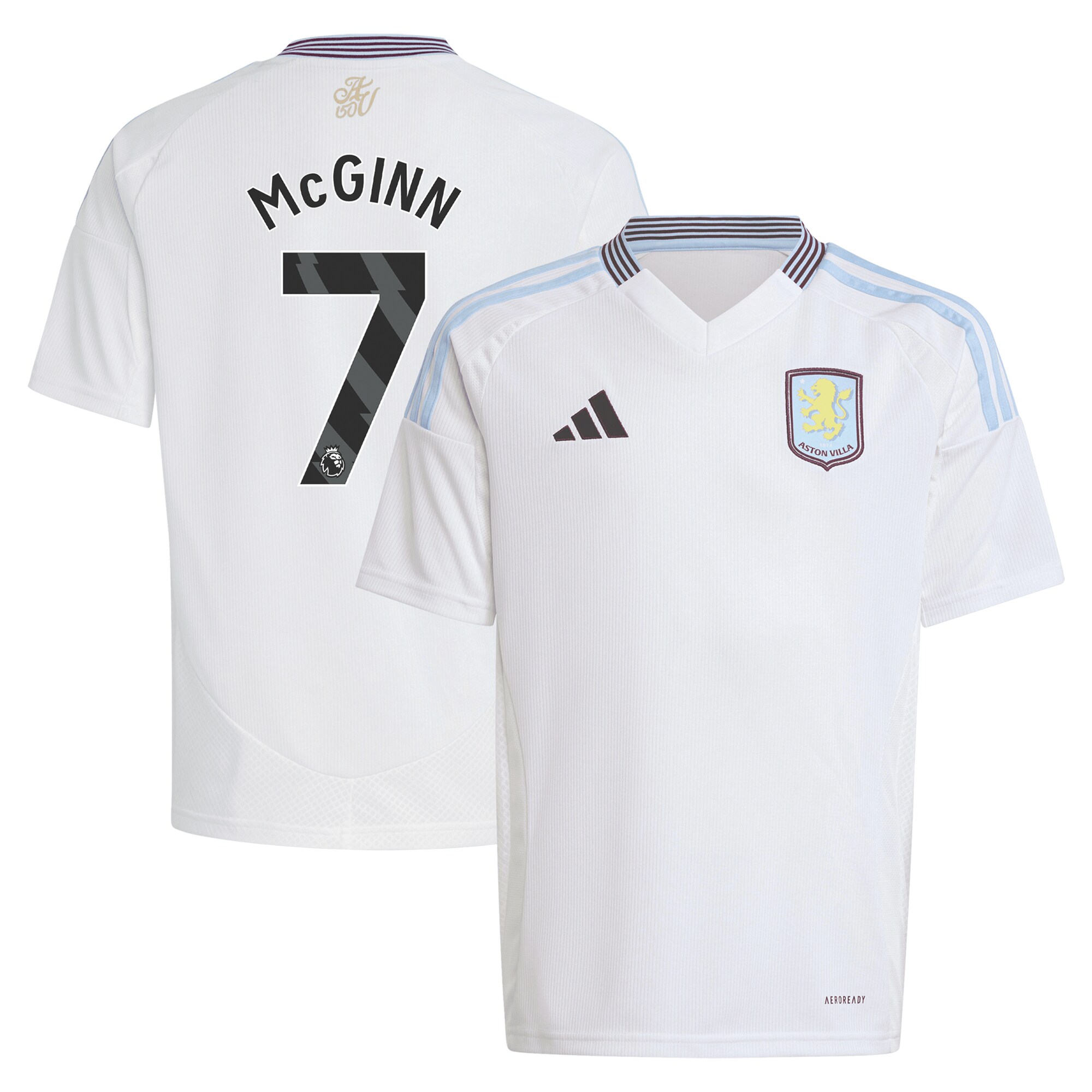 aston villa adidas away shirt 2024-25 – kids with mcginn 7 printing Collection - Aston Villa Fan Shop Official Gear