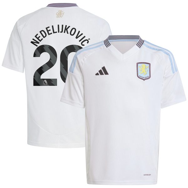 aston villa adidas away shirt 2024-25 – kids with nedeljković 20 printing Collection - Aston Villa Fan Shop Official Gear