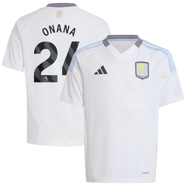 aston villa adidas away shirt 2024-25 – kids with onana 24 printing Collection - Aston Villa Fan Shop Official Gear