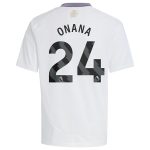 aston villa adidas away shirt 2024-25 – kids with onana 24 printing Collection - Aston Villa Fan Shop Official Gear