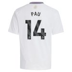 aston villa adidas away shirt 2024-25 – kids with pau 14 printing Collection - Aston Villa Fan Shop Official Gear