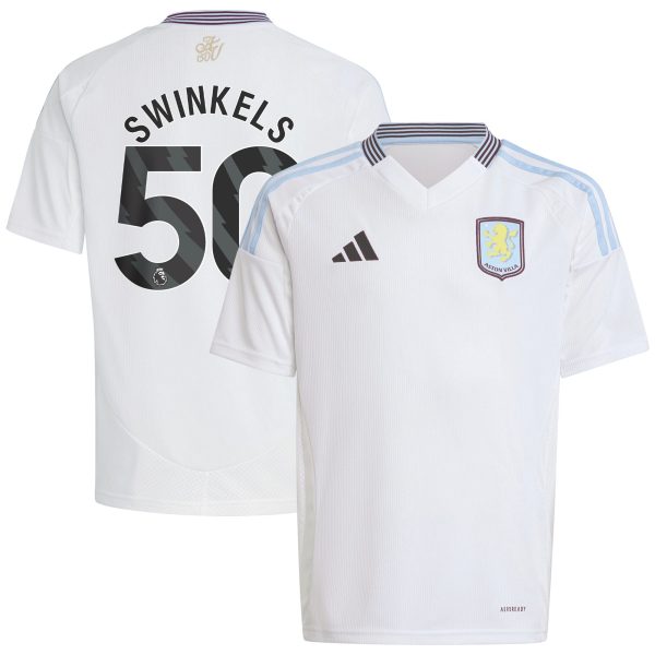 aston villa adidas away shirt 2024-25 – kids with swinkels 50 printing Collection - Aston Villa Fan Shop Official Gear