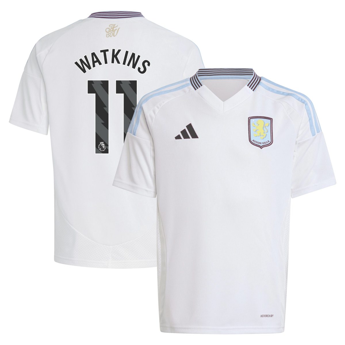aston villa adidas away shirt 2024-25 – kids with watkins 11 printing Collection - Aston Villa Fan Shop Official Gear