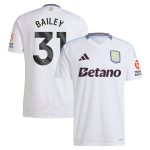 aston villa adidas away shirt 2024-25 with bailey 31 printing Collection - Aston Villa Fan Shop Official Gear
