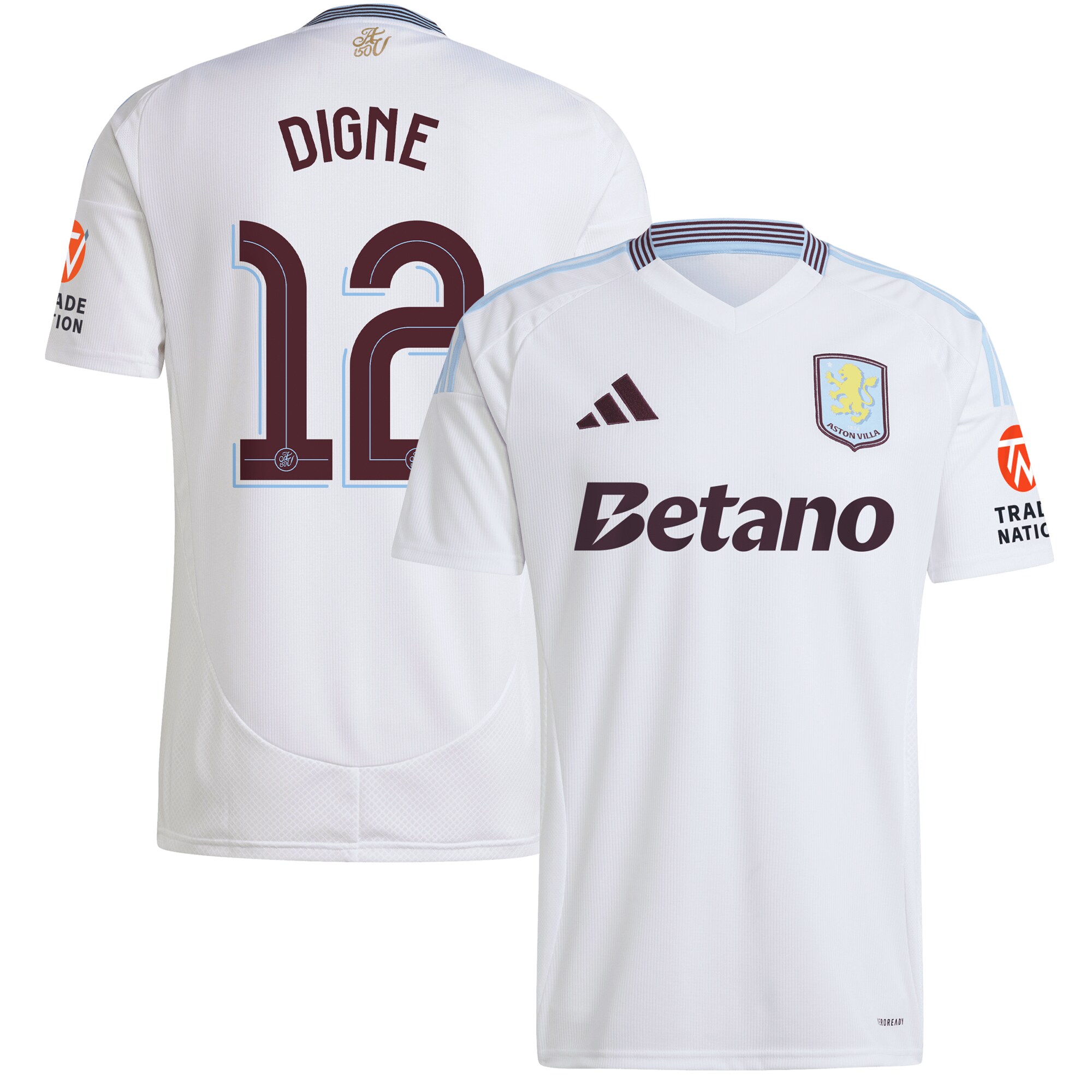 aston villa adidas away shirt 2024-25 with digne 12 cup printing Collection - Aston Villa Fan Shop Official Gear