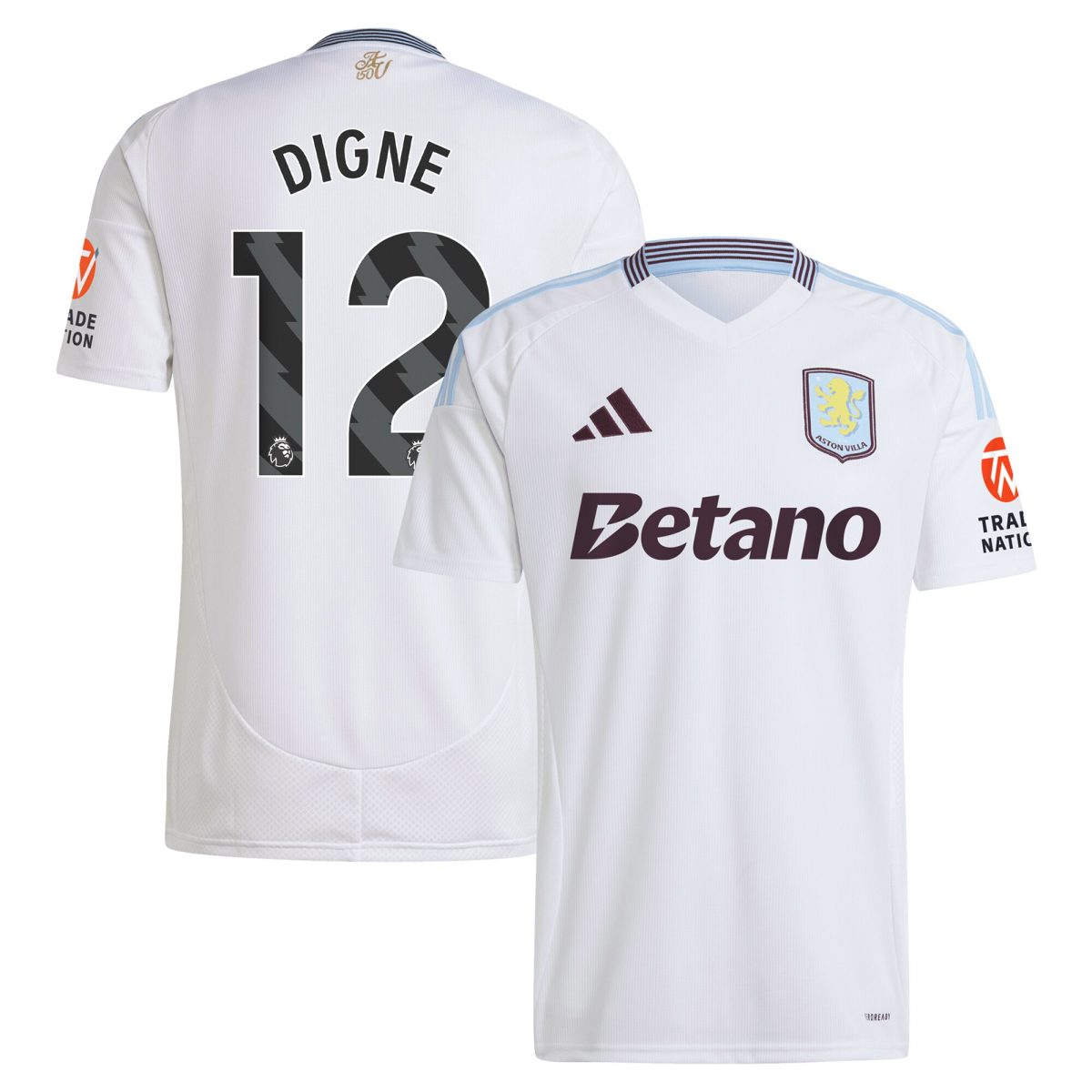 aston villa adidas away shirt 2024-25 with digne 12 printing Collection - Aston Villa Fan Shop Official Gear