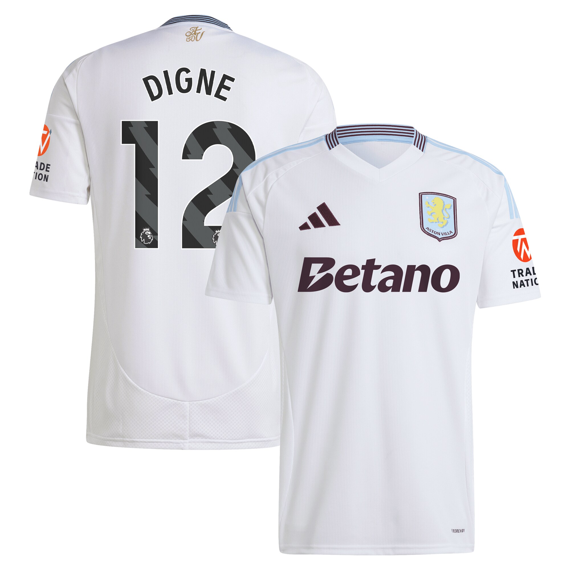 aston villa adidas away shirt 2024-25 with digne 12 printing Collection - Aston Villa Fan Shop Official Gear