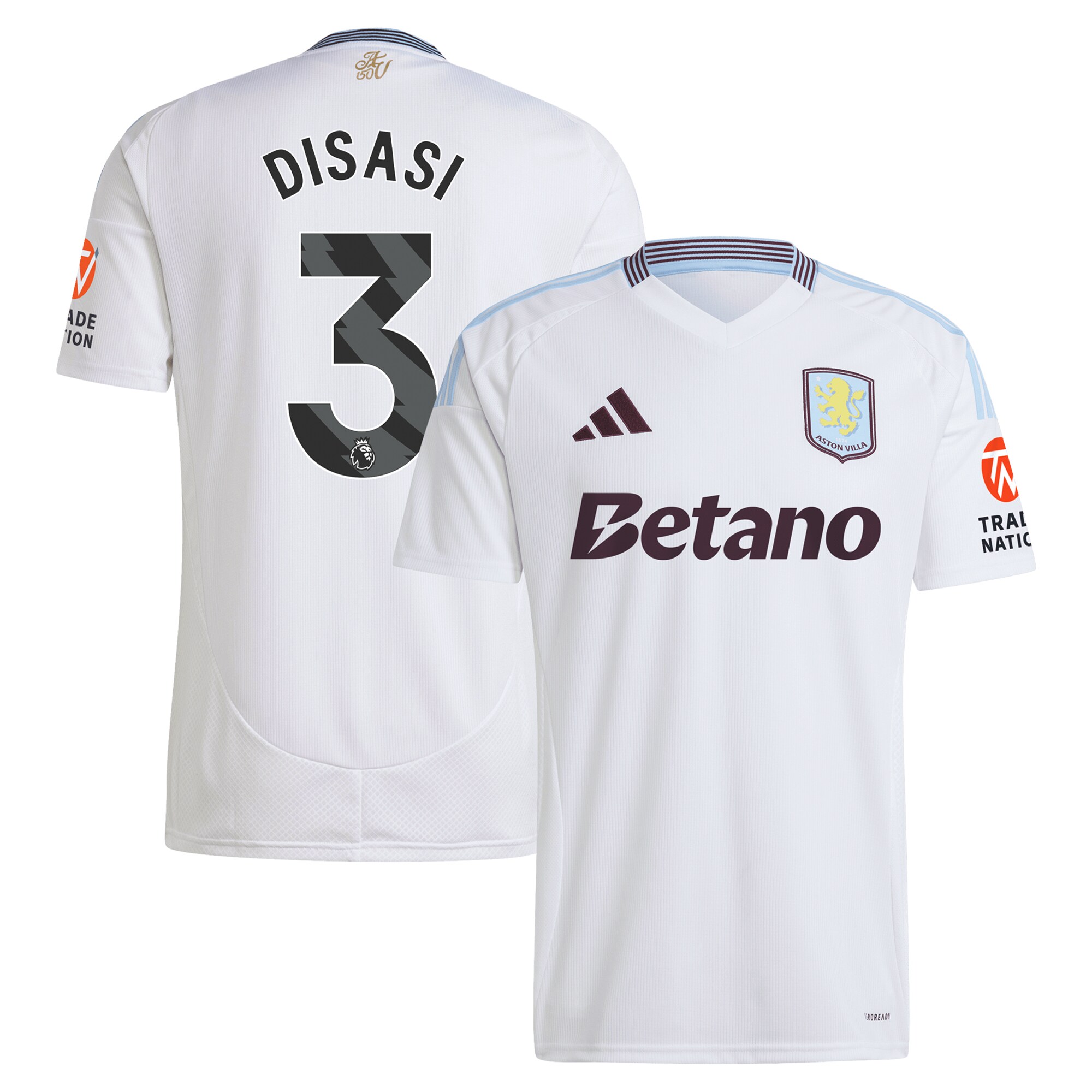aston villa adidas away shirt 2024-25 with disasi 3 printing Collection - Aston Villa Fan Shop Official Gear