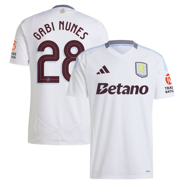 aston villa adidas away shirt 2024-25 with gabi nunes 28 cup printing Collection - Aston Villa Fan Shop Official Gear