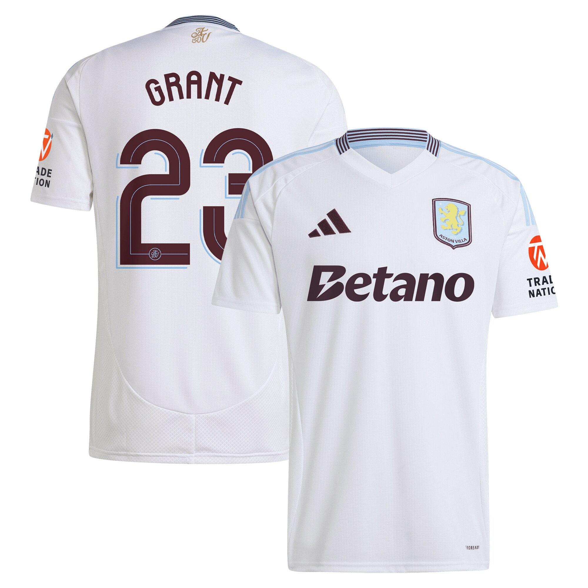 aston villa adidas away shirt 2024-25 with grant 23 cup printing Collection - Aston Villa Fan Shop Official Gear