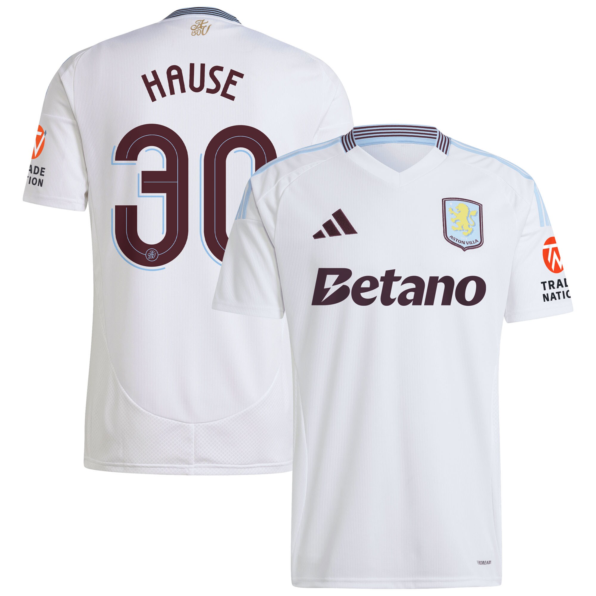 aston villa adidas away shirt 2024-25 with hause 30 cup printing Collection - Aston Villa Fan Shop Official Gear