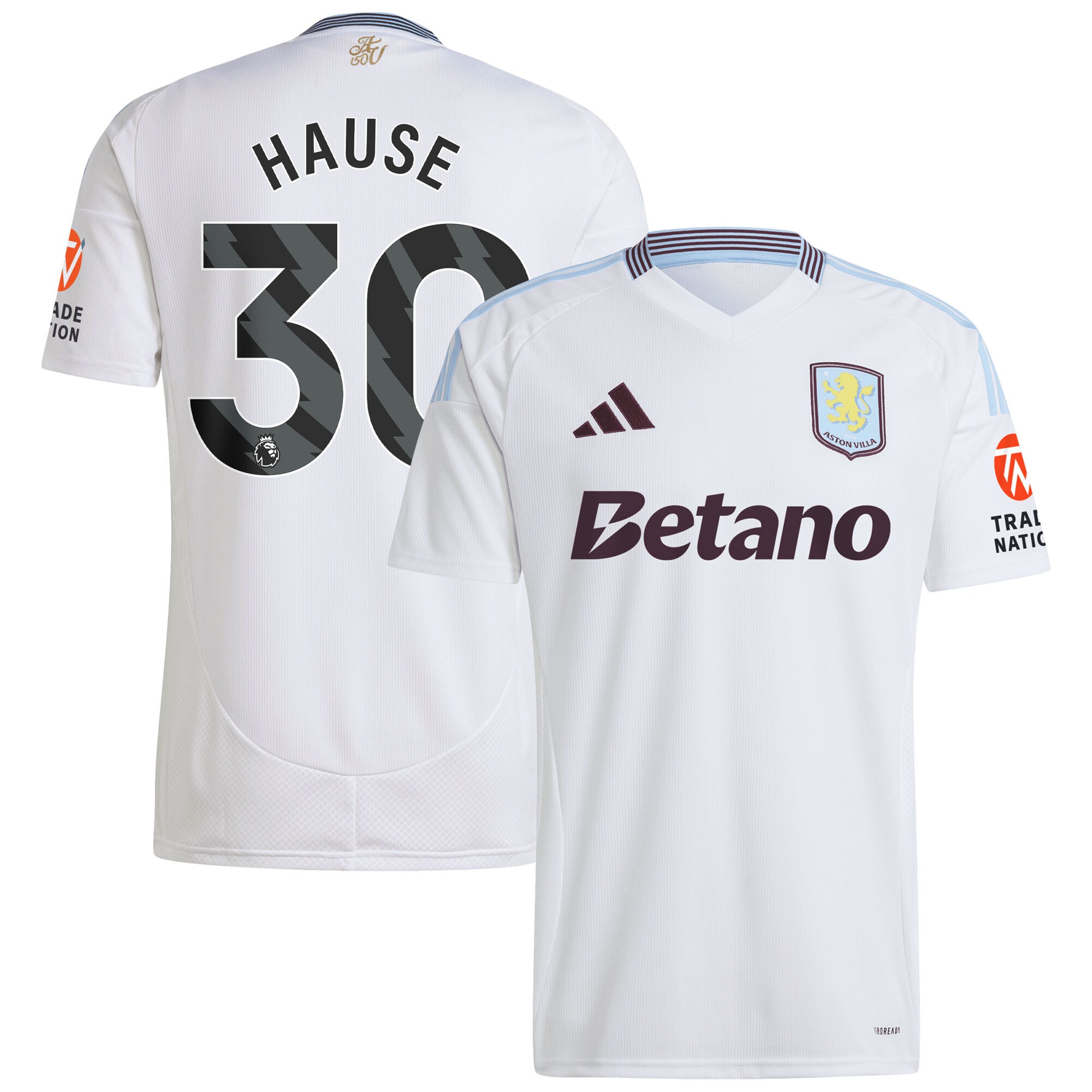 aston villa adidas away shirt 2024-25 with hause 30 printing Collection - Aston Villa Fan Shop Official Gear