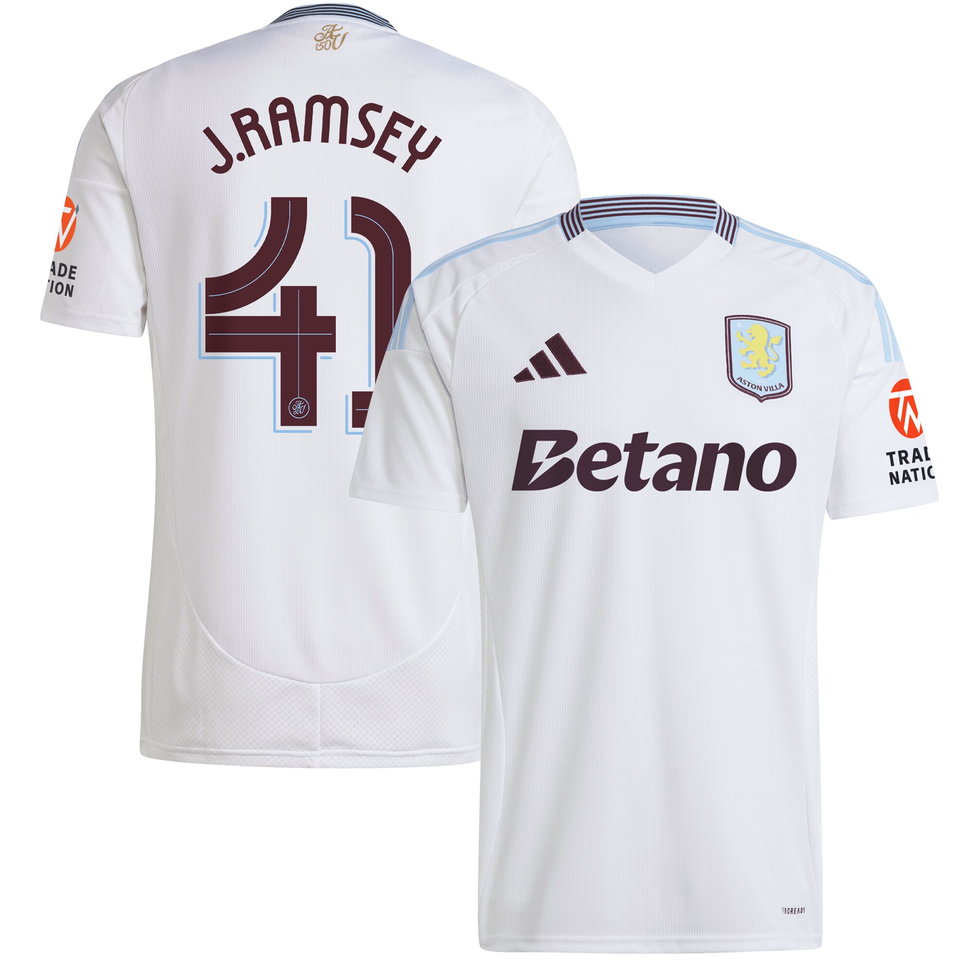 aston villa adidas away shirt 2024-25 with j. ramsey 41 cup printing Collection - Aston Villa Fan Shop Official Gear