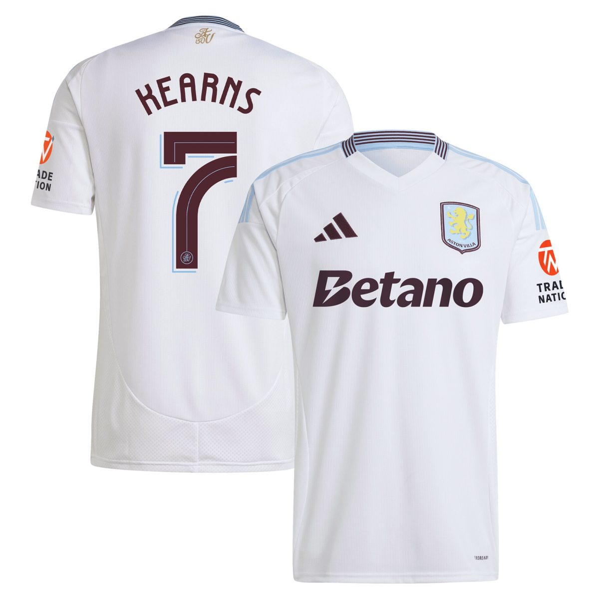 aston villa adidas away shirt 2024-25 with kearns 7 cup printing Collection - Aston Villa Fan Shop Official Gear