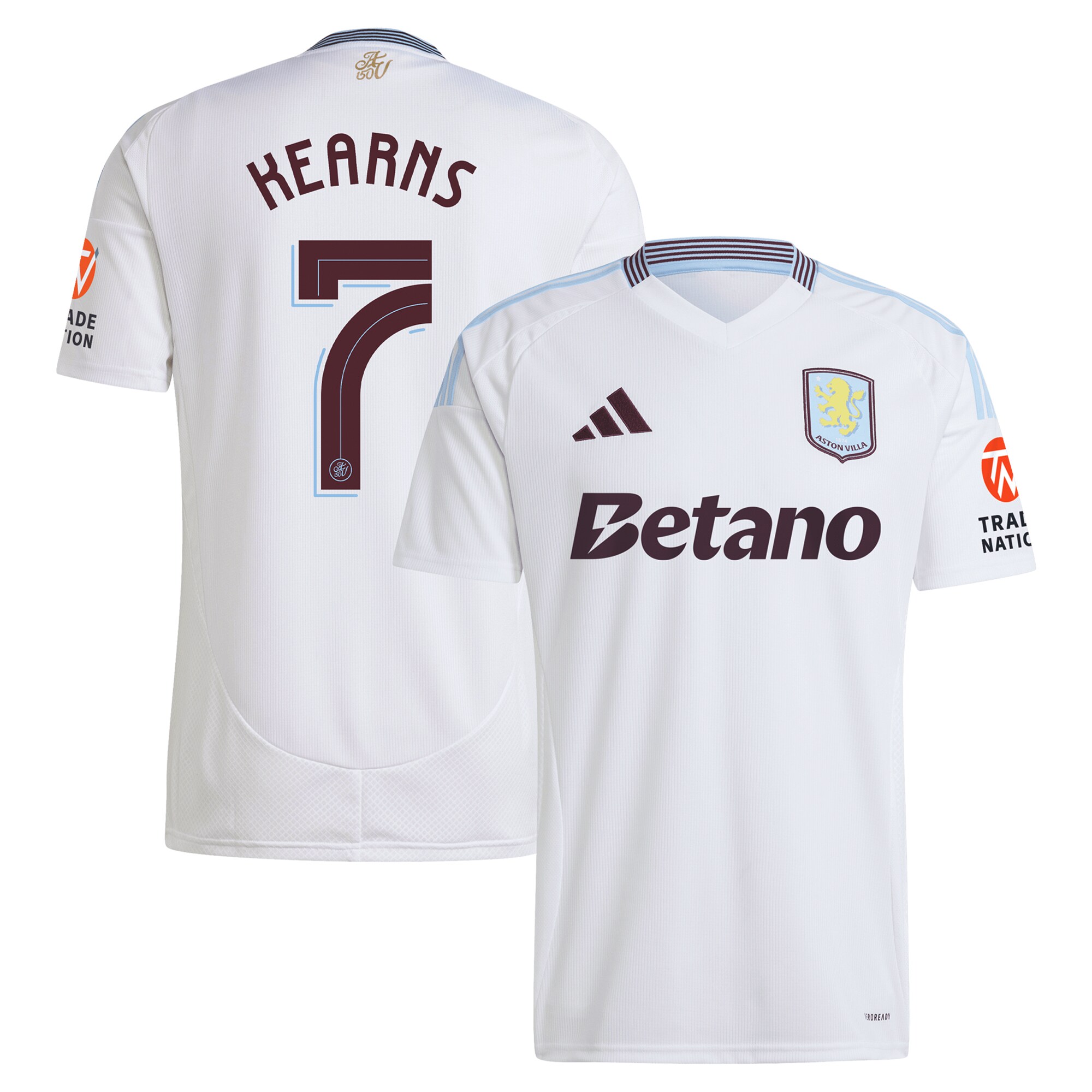 aston villa adidas away shirt 2024-25 with kearns 7 cup printing Collection - Aston Villa Fan Shop Official Gear