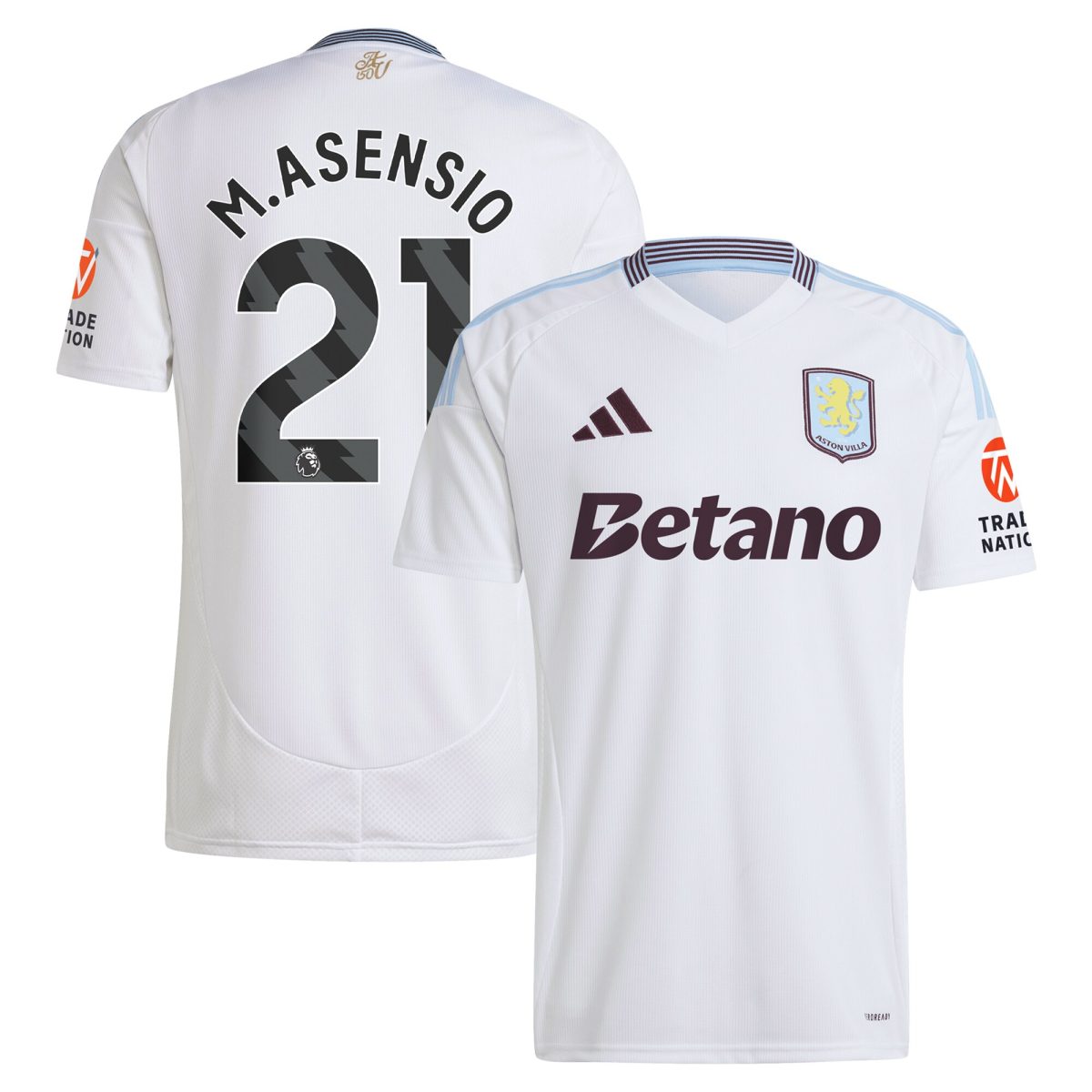 aston villa adidas away shirt 2024-25 with m.asensio 21 printing Collection - Aston Villa Fan Shop Official Gear