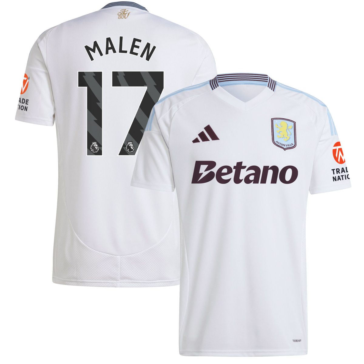 aston villa adidas away shirt 2024-25 with malen 17 printing Collection - Aston Villa Fan Shop Official Gear