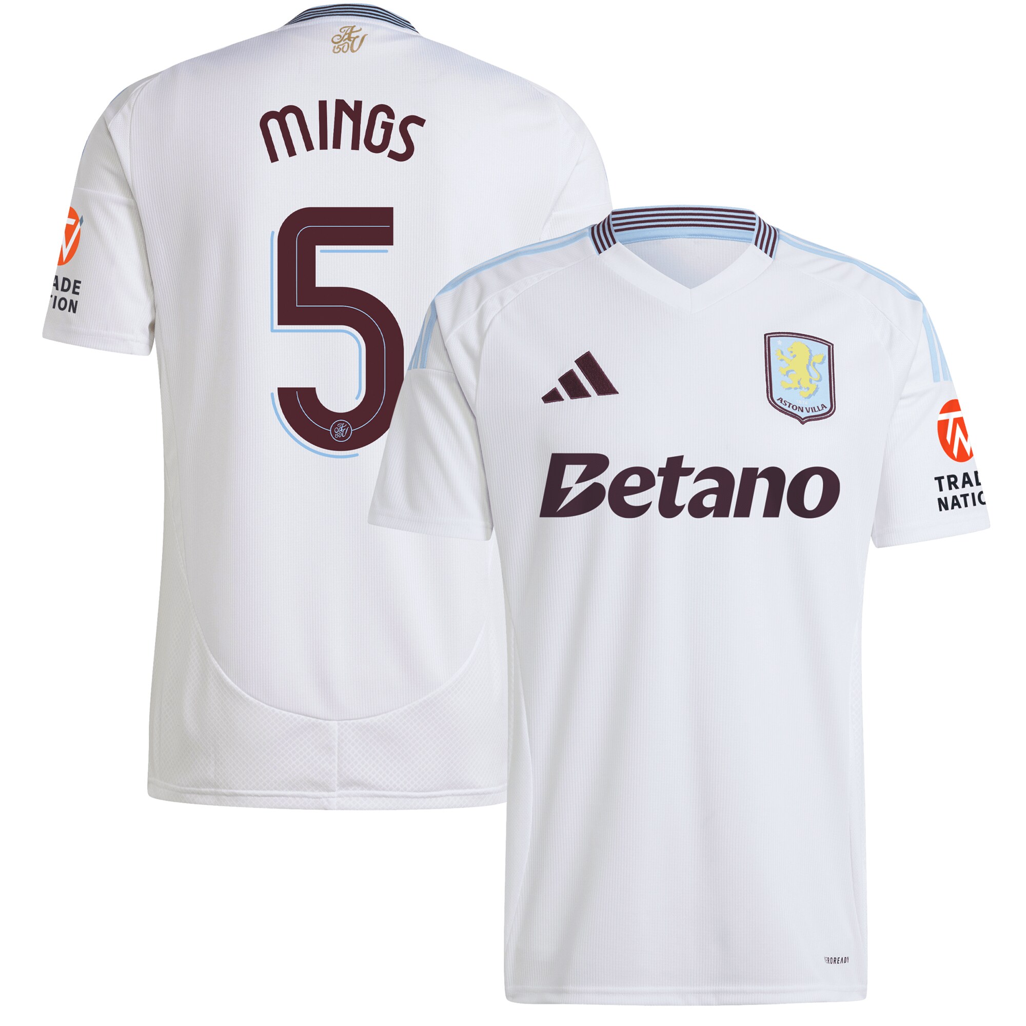 aston villa adidas away shirt 2024-25 with mings 5 cup printing Collection - Aston Villa Fan Shop Official Gear