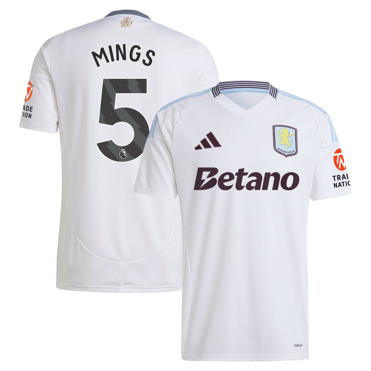 aston villa adidas away shirt 2024-25 with mings 5 printing Collection - Aston Villa Fan Shop Official Gear