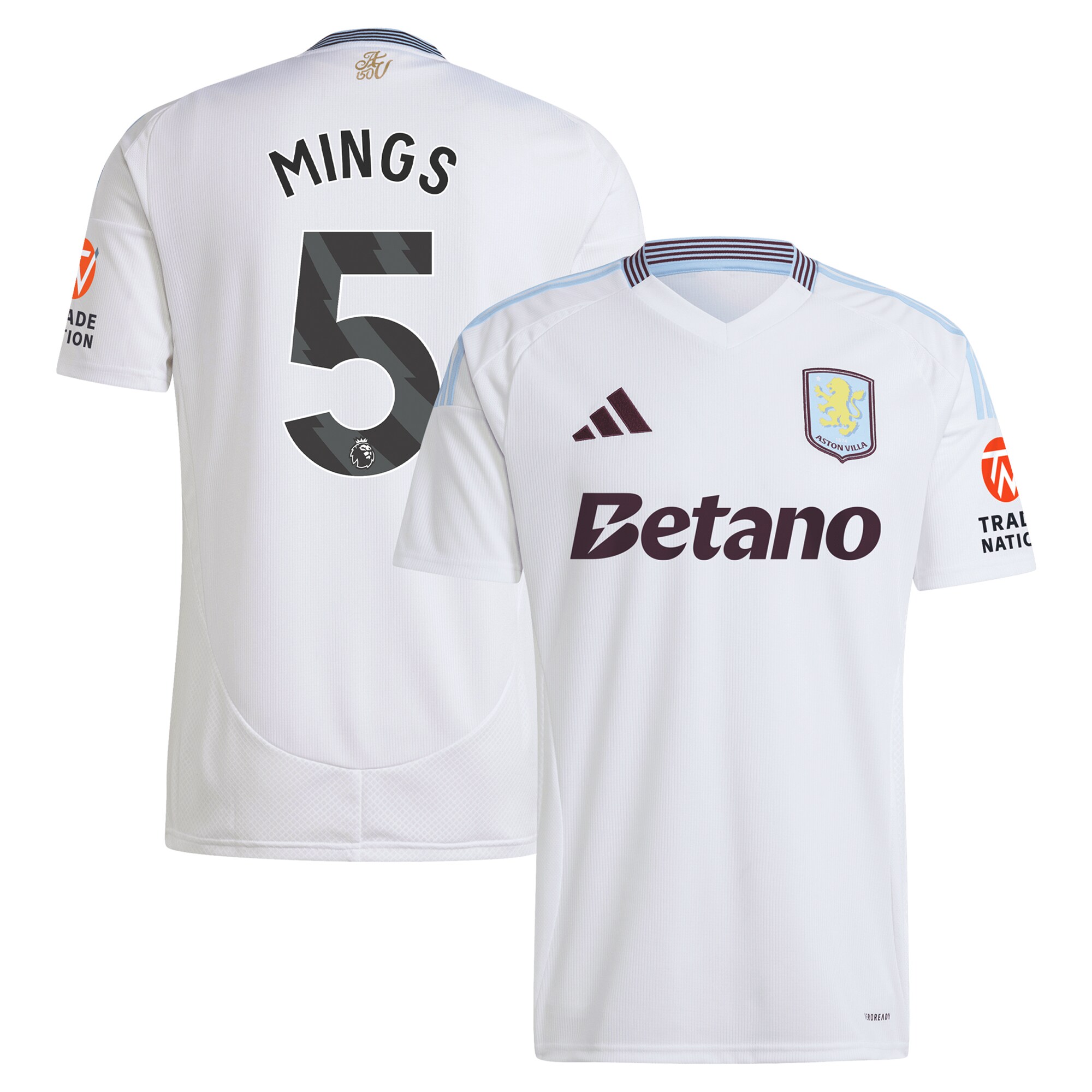 aston villa adidas away shirt 2024-25 with mings 5 printing Collection - Aston Villa Fan Shop Official Gear