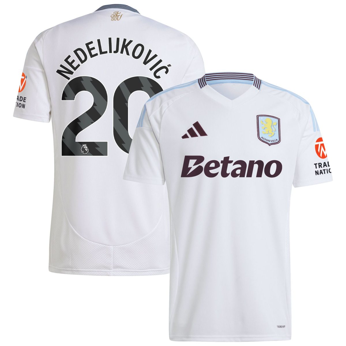 aston villa adidas away shirt 2024-25 with nedeljković 20 printing Collection - Aston Villa Fan Shop Official Gear
