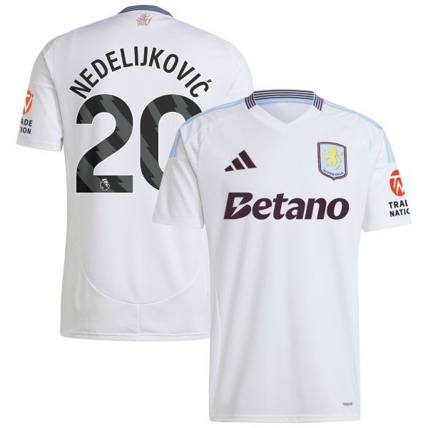 aston villa adidas away shirt 2024-25 with nedeljković 20 printing Collection - Aston Villa Fan Shop Official Gear