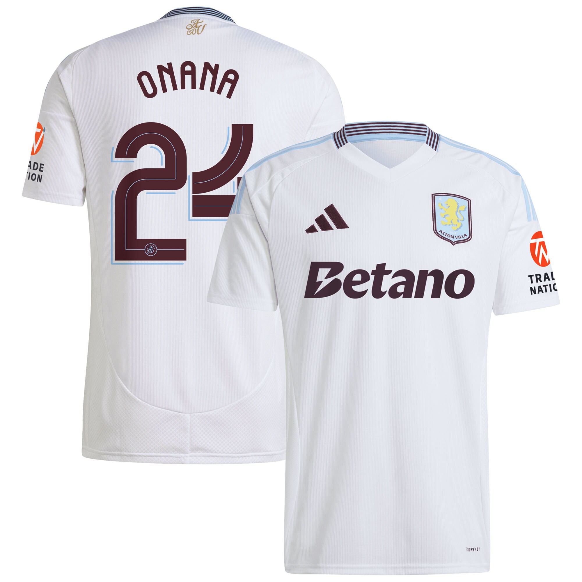 aston villa adidas away shirt 2024-25 with onana 24 cup printing Collection - Aston Villa Fan Shop Official Gear