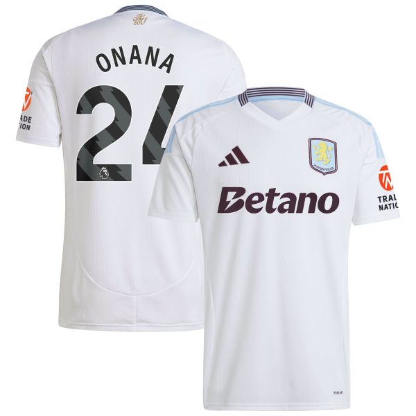 aston villa adidas away shirt 2024-25 with onana 24 printing Collection - Aston Villa Fan Shop Official Gear