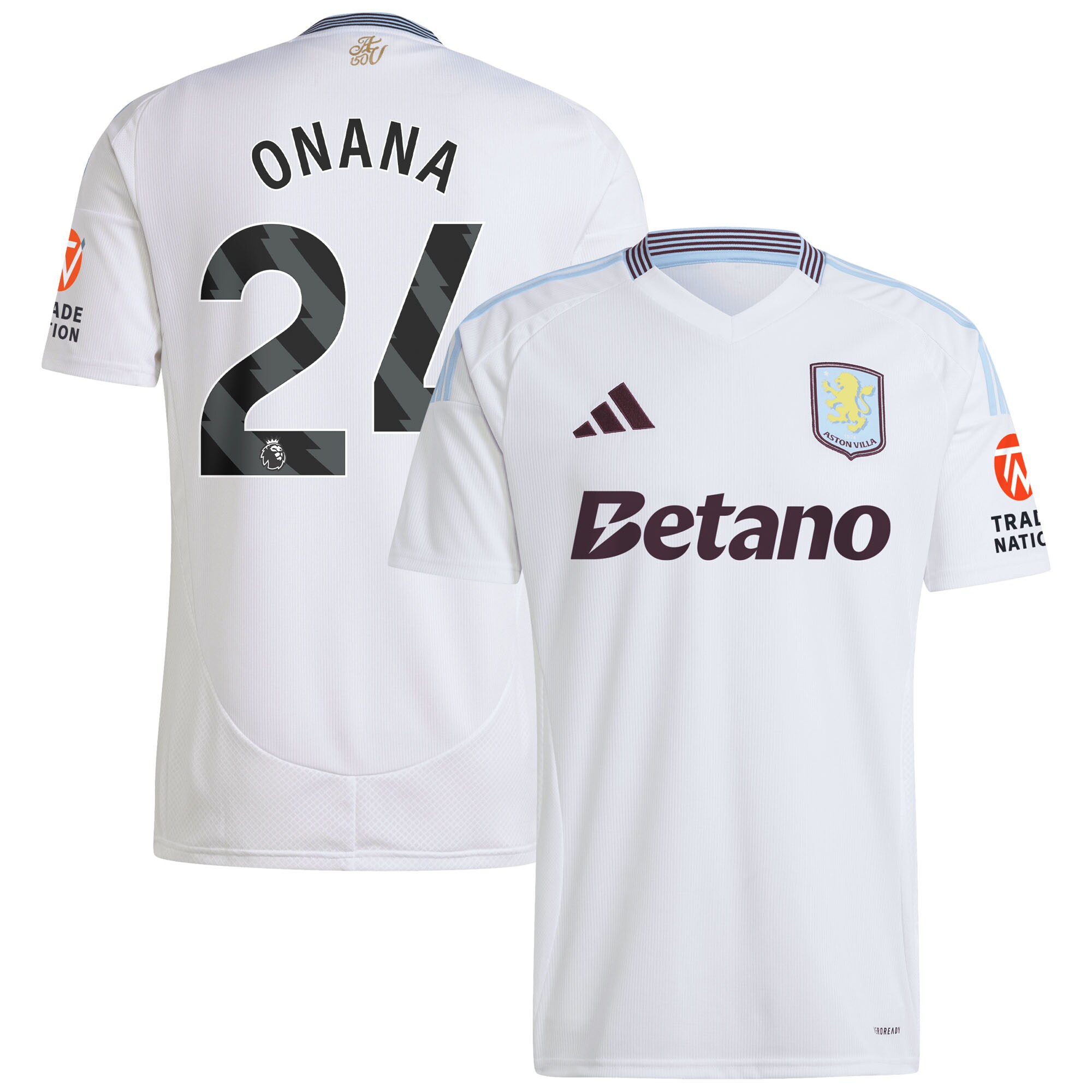 aston villa adidas away shirt 2024-25 with onana 24 printing Collection - Aston Villa Fan Shop Official Gear