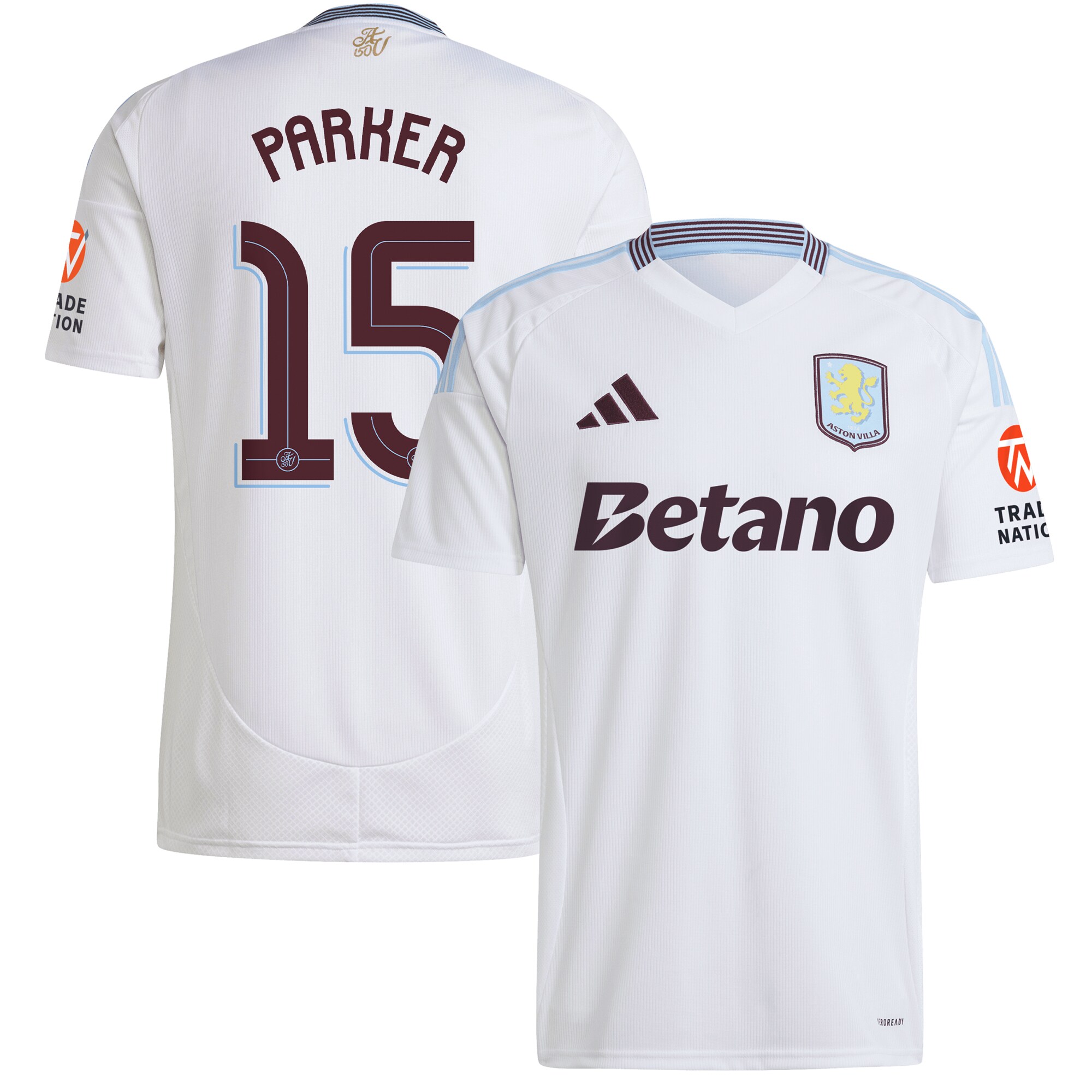 aston villa adidas away shirt 2024-25 with parker 15 cup printing Collection - Aston Villa Fan Shop Official Gear