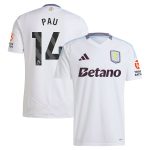 aston villa adidas away shirt 2024-25 with pau 14 printing Collection - Aston Villa Fan Shop Official Gear
