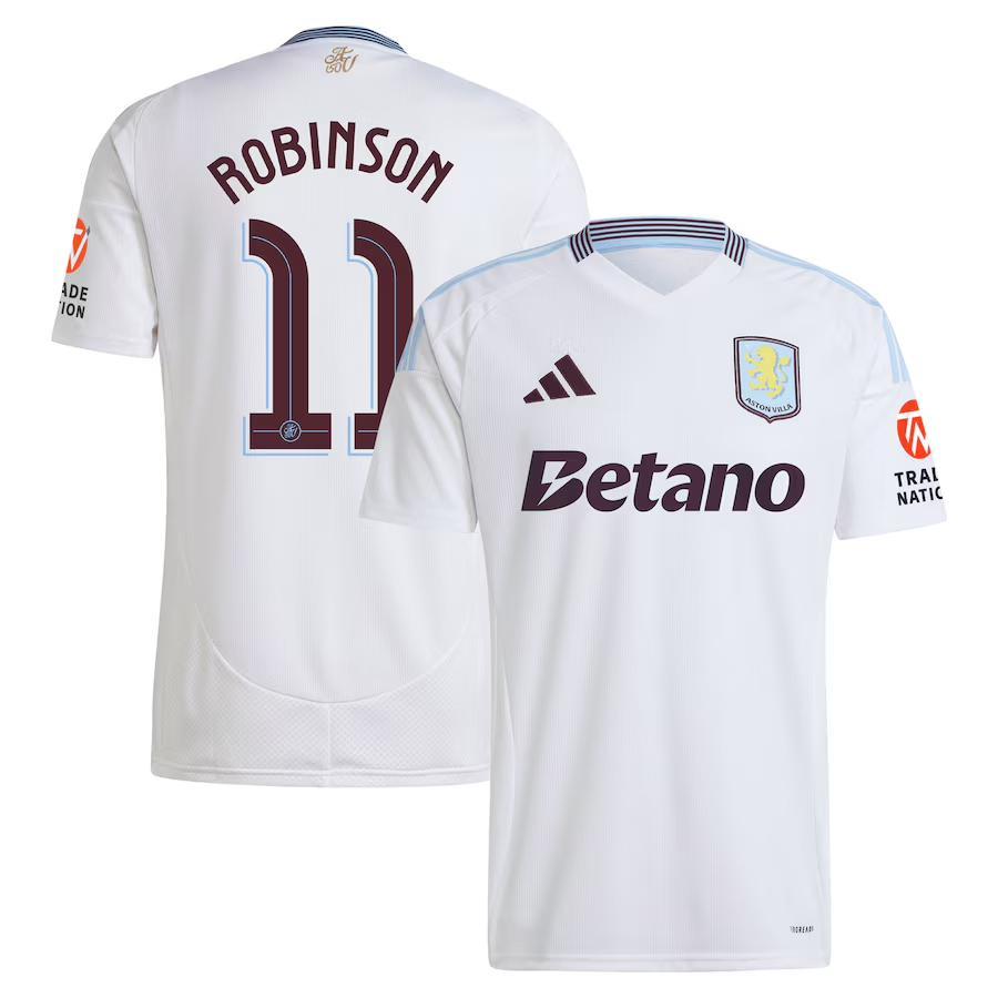 aston villa adidas away shirt 2024-25 with robinson 11 cup printing Collection - Aston Villa Fan Shop Official Gear