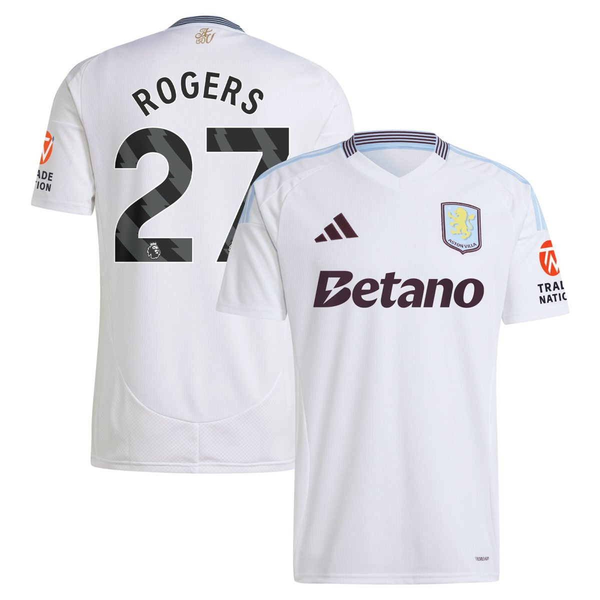 aston villa adidas away shirt 2024-25 with rogers 27 printing Collection - Aston Villa Fan Shop Official Gear