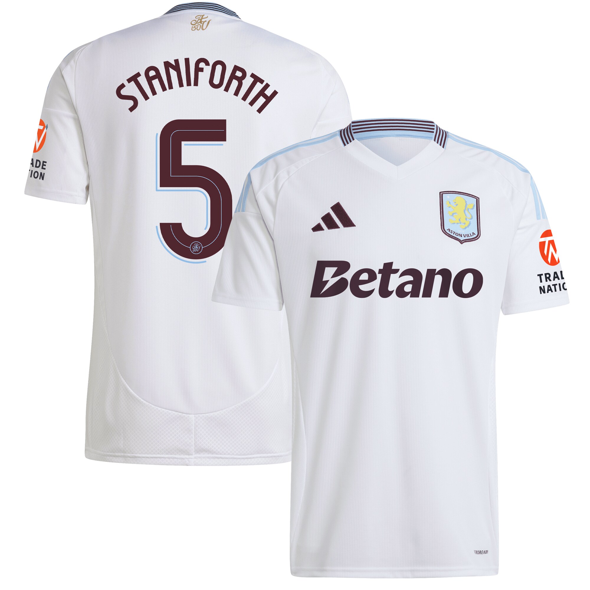 aston villa adidas away shirt 2024-25 with staniforth 5 cup printing Collection - Aston Villa Fan Shop Official Gear