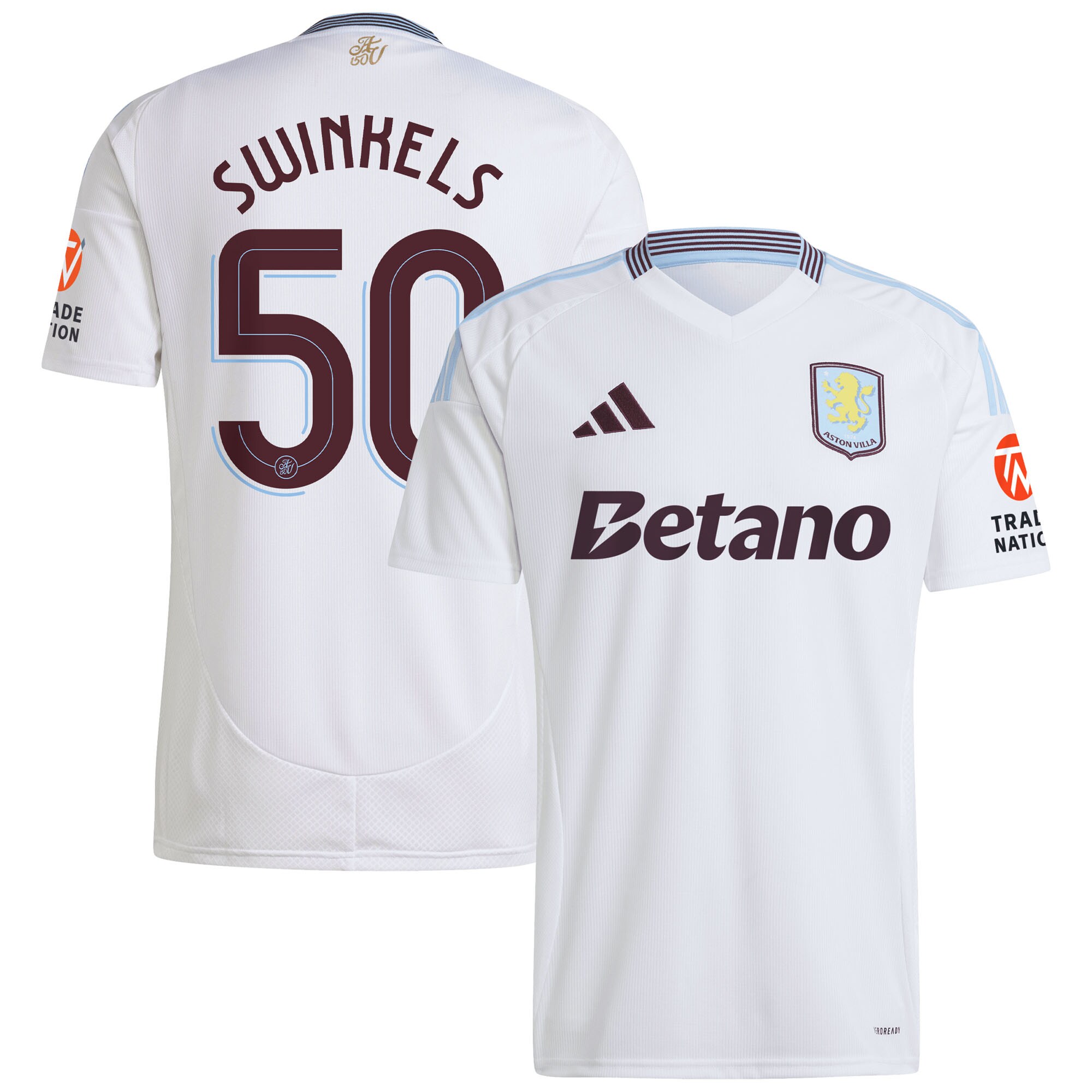 aston villa adidas away shirt 2024-25 with swinkels 50 cup printing Collection - Aston Villa Fan Shop Official Gear