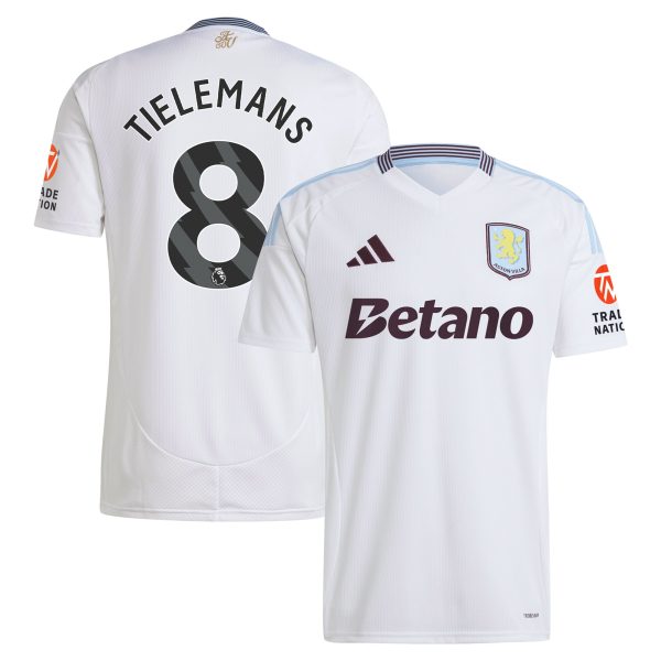 aston villa adidas away shirt 2024-25 with tielemans 8 printing Collection - Aston Villa Fan Shop Official Gear