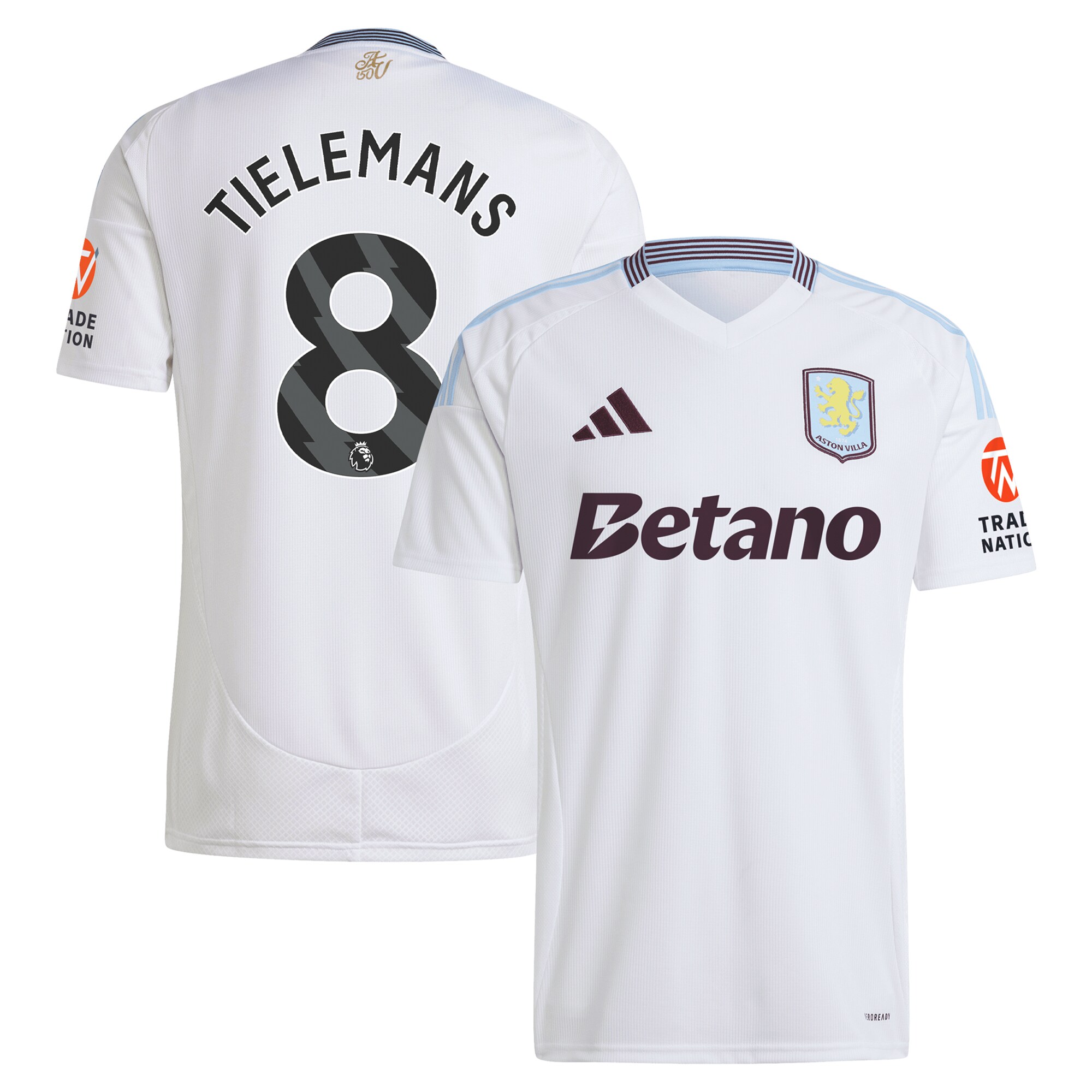 aston villa adidas away shirt 2024-25 with tielemans 8 printing Collection - Aston Villa Fan Shop Official Gear
