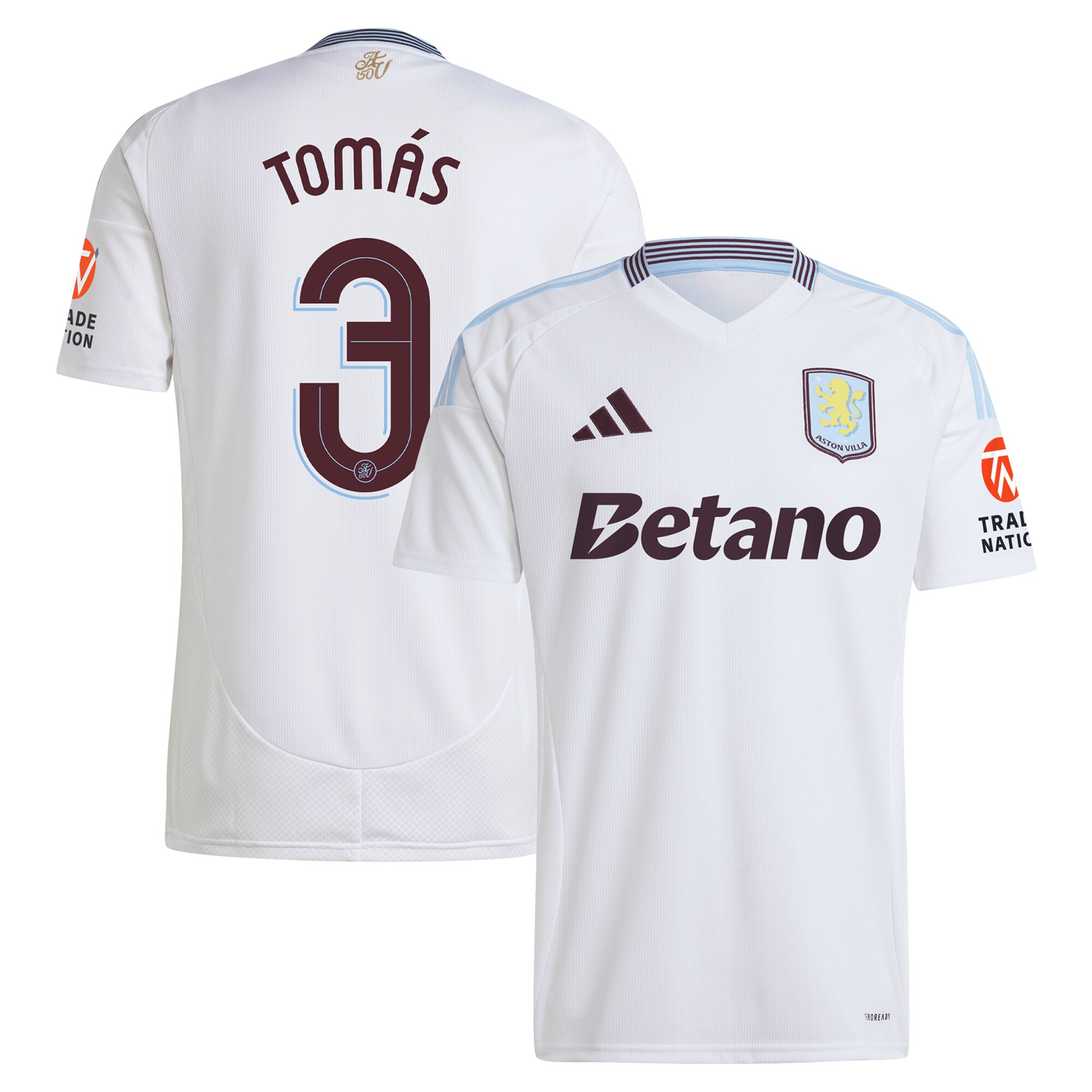 aston villa adidas away shirt 2024-25 with tomás 3 cup printing Collection – Aston Villa Fan Shop Official Gear Collection - Aston Villa Fan Shop Official Gear