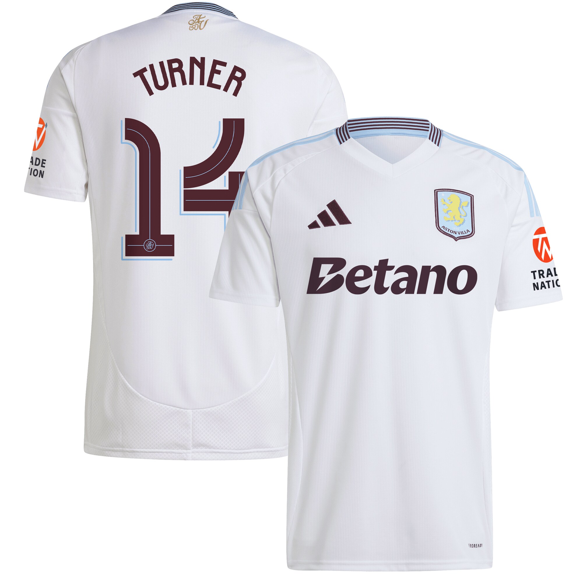 aston villa adidas away shirt 2024-25 with turner 14 cup printing Collection - Aston Villa Fan Shop Official Gear