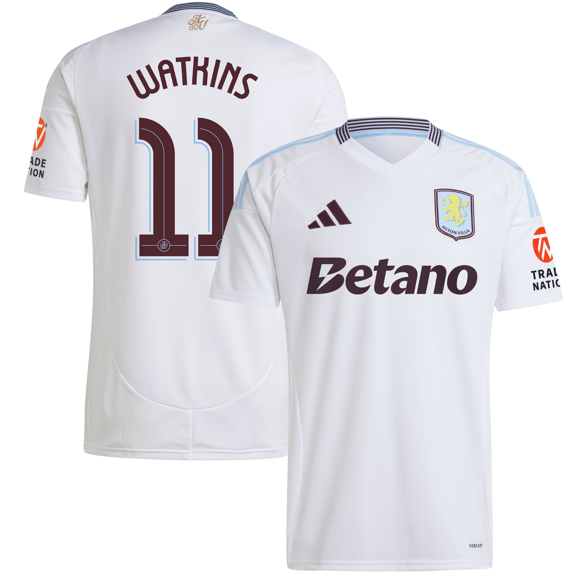 aston villa adidas away shirt 2024-25 with watkins 11 cup printing Collection - Aston Villa Fan Shop Official Gear