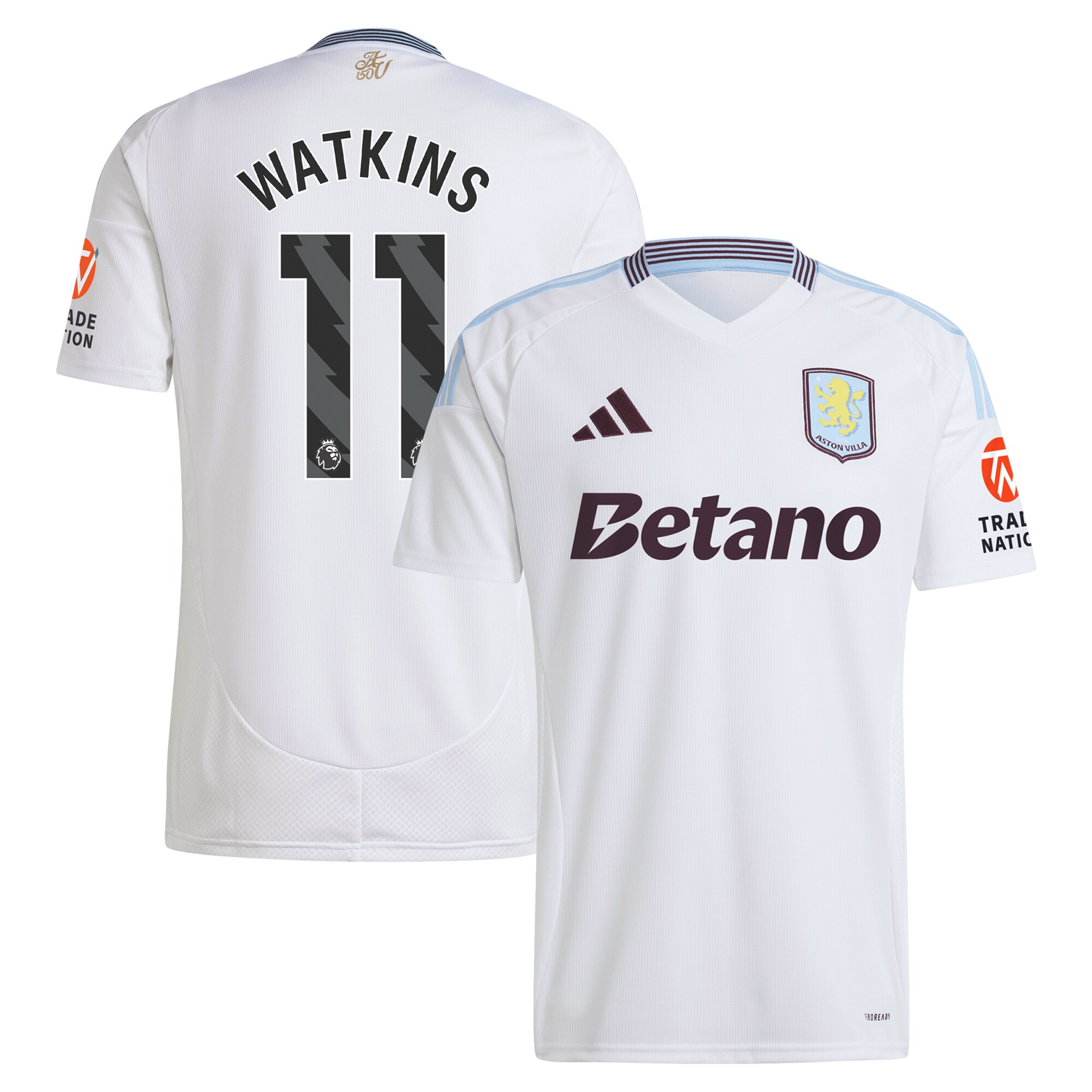 aston villa adidas away shirt 2024-25 with watkins 11 printing Collection - Aston Villa Fan Shop Official Gear