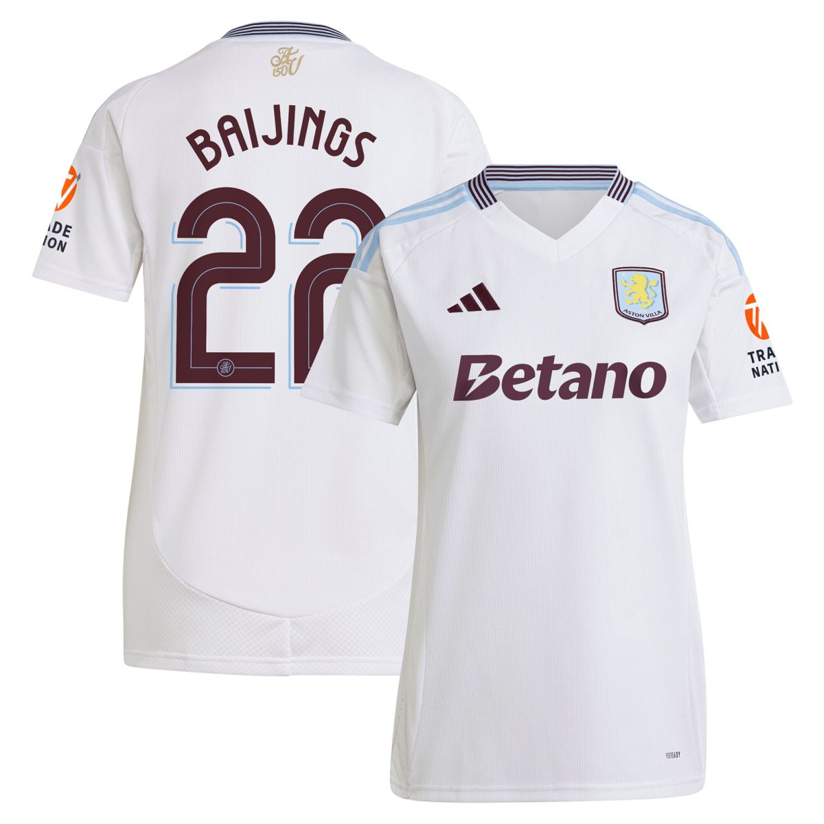 aston villa adidas away shirt 2024-25 – womens with baijings 22 cup printing Collection - Aston Villa Fan Shop Official Gear